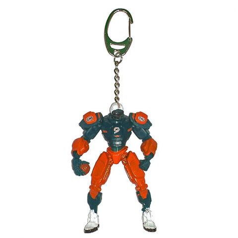 Miami Dolphins Keychain Fox Robot 3 Inch Mini Cleatus