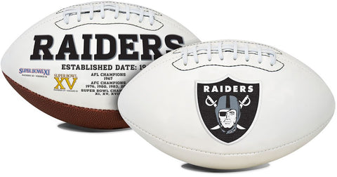 Oakland Raiders Football Full Size Embroidered Signature Series