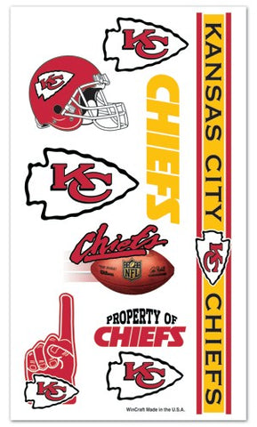 Kansas City Chiefs Temporary Tattoos