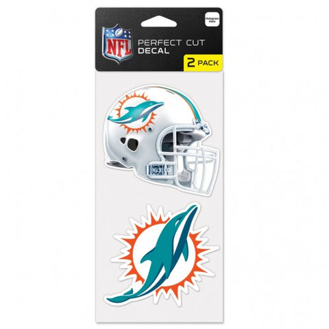 Miami Dolphins Set of 2 Die Cut Decals