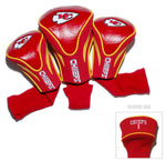 Kansas City Chiefs Golf Club 3 Piece Contour Headcover Set