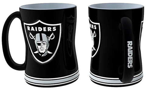 Oakland Raiders Coffee Mug - 14oz Sculpted Relief
