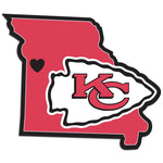 Kansas City Chiefs Decal Home State Pride