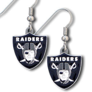 Oakland Raiders Dangle Earrings
