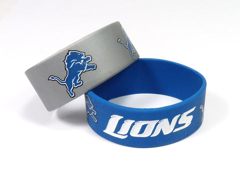 Detroit Lions Bracelets 2 Pack Wide