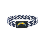 Los Angeles Chargers Bracelet Braided Navy and White