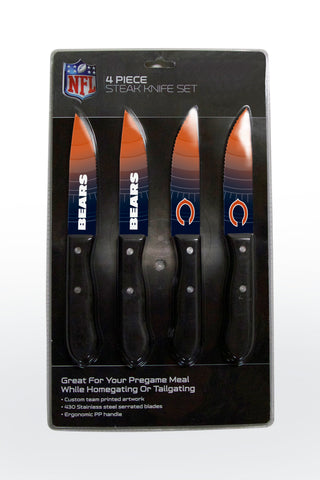 Chicago Bears Knife Set - Steak - 4 Pack