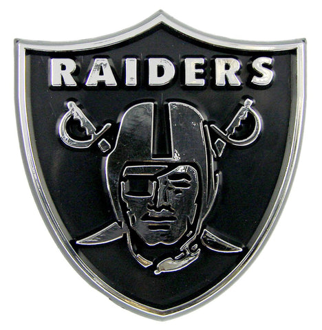 Oakland Raiders Auto Emblem - Silver