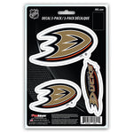 Anaheim Ducks Decal Die Cut Team 3 Pack