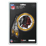 Washington Redskins Decal 5x8 Die Cut 3D Logo Design