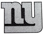 New York Giants Auto Emblem - Rhinestone Bling