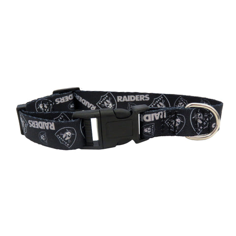 Oakland Raiders Pet Collar Size M