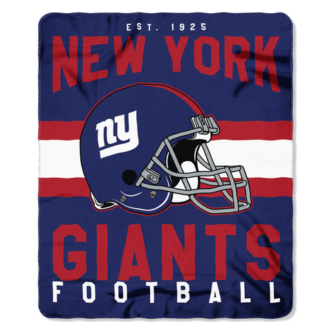 New York Giants Blanket 50x60 Fleece Singular Design