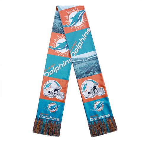 Miami Dolphins Scarf Printed Bar Design