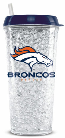 Denver Broncos Crystal Freezer Tumbler