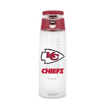 Kansas City Chiefs Sport Bottle 24oz Plastic Infuser Style