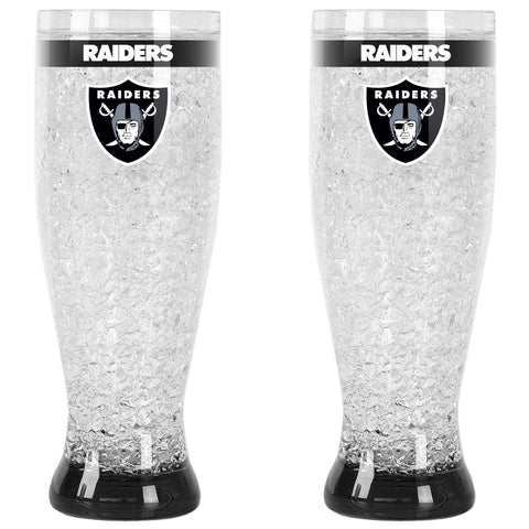 Oakland Raiders Crystal Pilsner Glass