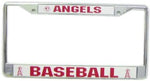 Los Angeles Angels License Plate Frame Chrome