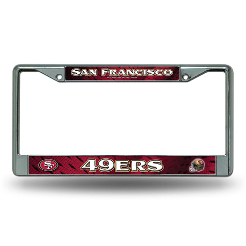 San Francisco 49ers License Plate Frame Chrome