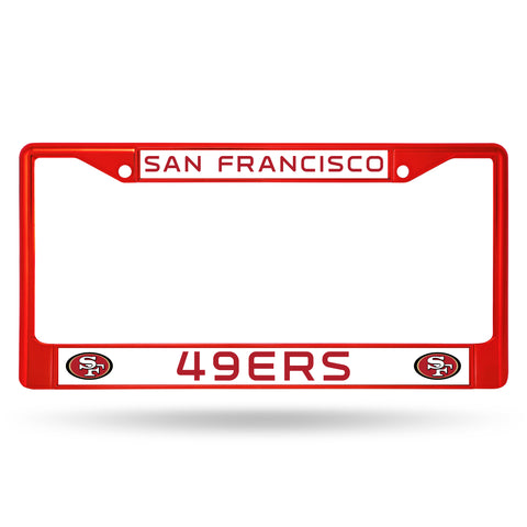 San Francisco 49ers License Plate Frame Metal Red
