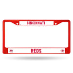 Cincinnati Reds License Plate Frame Metal Red